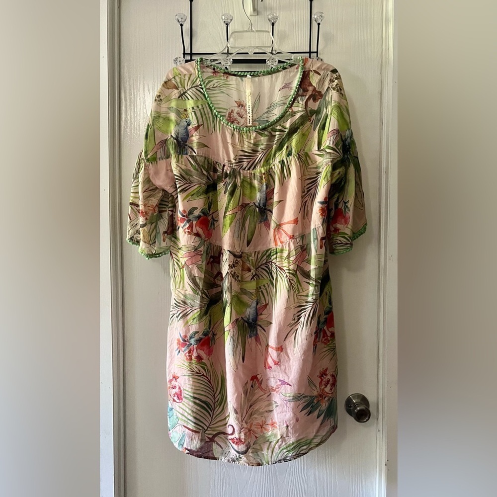 Uncle Frank Pink Safari Animal Print Dress